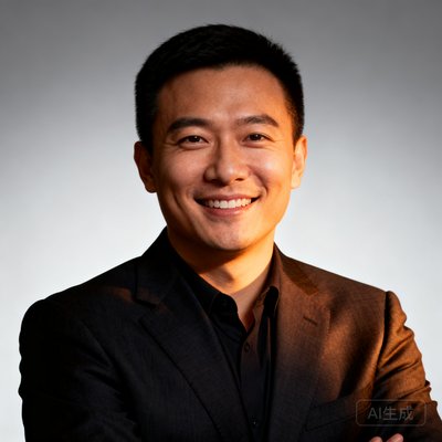 天下足球网CEO李远航，前ESPN数据分析师，穿深色西装，面带微笑